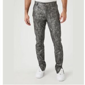 Forever 21 Gray Slim Jeans with Distressed Acid Wash